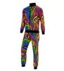 80er Jahre Trainingsanzug mit buntem Animal Print von Gr. Produktbild-Vorschau 4