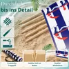 Lantigo Strandparavent Rot-blauer Anker 10m Windschutz Produktbild-Vorschau 6