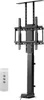 A black electric TV lift stand with a white remote control on a white background. Anteprima dell’immagine prodotto