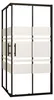 Duschspa 90x90x195cm Duschkabine Schiebetür 6mm mattes Produktbild-Vorschau 1