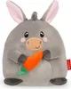 A plush toy donkey holding a carrot. Náhľad obrázku produktu