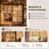 Plissee Klemmfix ohne Bohren 80x130cm Hellbraun Sichtschutz Produktbild-Vorschau 6