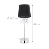 Lampa stołowa Relaxdays „Kristall”, klosz z organzy, Podgląd zdjęcia produktu 4