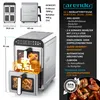 Arendo Heißluftfritteuse Doppelkammer XXL Dual Zone, Produktbild-Vorschau 2