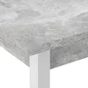 A close-up view of a table corner, showing the concrete-look tabletop and a white leg. Anteprima dell’immagine prodotto