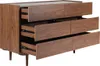 Miliboo - Kommode mit 6 Schubladen aus dunklem Holz B120 cm Produktbild-Vorschau 4