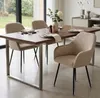 6er Set Stuhlhusse - Beige - für Schalenstuhl mit Armlehne Produktbild-Vorschau 5