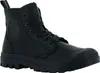 A black leather boot is shown against a white background. Náhľad obrázku produktu