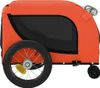 vidaXL Fahrradanhänger Hunde Orange und Schwarz Produktbild-Vorschau 6