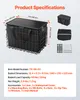 VEVOR zadní košík na kolo 340x210x225mm, skládací zadní Náhled obrázku produktu 7