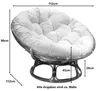Papasan Sessel Rattansessel Schalensitz Ø 112cm Rattan Produktbild-Vorschau 6