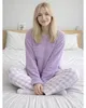 Pyjama - für Frauen - Hose mit langärmeligem Shirt - Produktbild-Vorschau 9