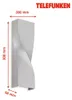 LED Außenwandleuchte Außenlampe 4000K IP44 Metall-Glas 11W Produktbild-Vorschau 6