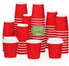 Riffelbecher 300ml Rot 1000 Stück Doppelwand Pappbecher Produktbild-Vorschau 1
