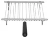A chrome-plated bread roll attachment with a black handle, shown against a white background. Anteprima dell’immagine prodotto