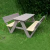 Kondela Dřevěný dětský zahradní set Abalo - šedá/přírodní Náhled obrázku produktu 6