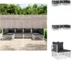 vidaXL 6-tlg. Garten-Lounge-Set mit Kissen Weiß Stahl -  Produktbild-Vorschau 1