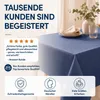 Leinen Tischdecke 110x140 cm eckig blau Produktbild-Vorschau 5