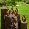 UNUS Gartenstecker Flammen 10er-Set, Gartendeko Produktbild-Vorschau 2