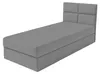 Jugendbett Polsterbett - 90x200 cm - Grau - mit Bettkasten Produktbild-Vorschau 1