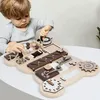 Planche manipulable, jouet sensoriel en bois, Voir les images du produit 10