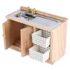 1:12 Mini domeček pro panenky umyvadlo, exkluzivní dřevěné Náhled obrázku produktu 7