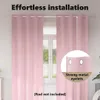 vidaXL Zatemňujúce závesy s krúžkami 2 ks baby pink 225 x Náhľad obrázku produktu 6