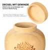 Kleine Urne für Menschliche Asche aus Bambus,Kleine Produktbild-Vorschau 4