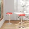 vidaXL Stołek barowy 2 szt. Czerwona imitacja skóry Podgląd zdjęcia produktu 2