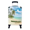 MuchoWow® Koffer Handgepäck Trolley Rollkoffer Kleine Produktbild-Vorschau 1