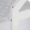 Homestyle4u detská posteľ biela 90x200cm dom posteľ ochrana Náhľad obrázku produktu 16