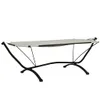 vidaXL Outdoor-Loungebett mit Dach Creme Stahl und Produktbild-Vorschau 6