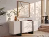 4-türige Kommode aus MDF - Beige und Schwarz - LUVONIA Produktbild-Vorschau 2