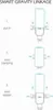 Diagrams illustrating the operation of a smart gravity linkage phone holder. Náhľad obrázku produktu