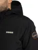 Close-up of a person wearing a black jacket. Produktbild-Vorschau