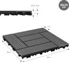 ECD Germany Płytki tarasowe WPC, 30x30 cm, 44-częściowy Podgląd zdjęcia produktu 7