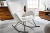 Design Schaukelstuhl SCANDINAVIA SWING weiß Bouclé Sessel Produktbild-Vorschau 2