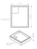 Schulte Duschwanne Adria 140x80 cm, Sanitäracryl Weiß, Set Produktbild-Vorschau 4