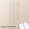 HOMCOM Rangements pour CD et DVD, meuble de rangement Voir les images du produit 7