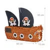 3 tlg. Pinata Set Piratenschiff, Pinatastab mit Augenmaske, Produktbild-Vorschau 4