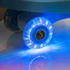 A close-up of a roller skate wheel with LED lights. Produktbild-Vorschau