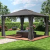 Gartenpavillon 4x4 m Stahldach Hardtop, 4 Seitenteile in Produktbild-Vorschau 4