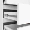 Stilvolle weiße Kommode mit 5 Schubladen und 3 Regalen 80 Produktbild-Vorschau 6