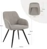 WOLTU Esszimmerstuhl, gepolstert, ergonomisch, drehbar, mit Produktbild-Vorschau 3