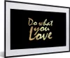 MuchoWow® Gerahmtes Poster Zitat - Liebe - Schwarz - Gold Produktbild-Vorschau 1