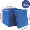 vidaXL Aufbewahrungsboxen mit Deckeln 4 Stk. Blau 32x32x32 Produktbild-Vorschau 5