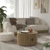 Konferenční stůl Vicco Selva Dub 80 x 80 cm s posuvnými Náhled obrázku produktu 7