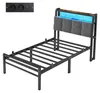 VASAGLE Bettgestell 90 x 200 cm mit Stauraum, Metallrahmen, Produktbild-Vorschau 11