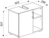 VCM Holz Waschbeckenunterschrank | Badschrank | Maße: H. 51 Produktbild-Vorschau 5