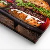 Bild auf Leinwand - Leinwandbild - Amerikaner Hamburger Produktbild-Vorschau 5